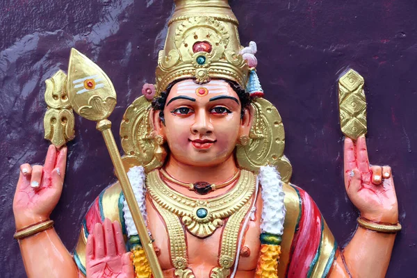 Sri Vadapathira Kaliamman Hindu Tapınağı Murugan Karthikeya Savaş Tanrısı Singapur — Stok fotoğraf