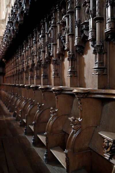 Royal Monastery Brou Choir Stalls Oak Stalls Made 1530 1532 — Stock fotografie