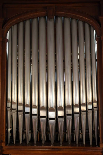 Chiesa Barocca San Gervais Organo Canne Francia — Foto Stock