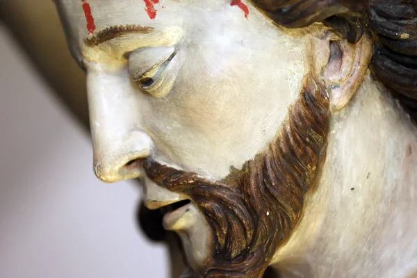 Restaurierung Der Barockkirche Saint Gervais Die Kreuzigung Jesus Kreuz Frankreich — Stockfoto