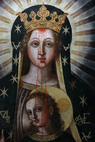 Basilika Der Madonna Del Sangue Madonna Del Sangue Unsere Dame — Stockfoto