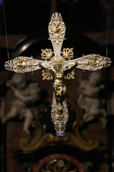 Bazylika Madonny Del Sangue Jezus Krzyżu — Zdjęcie stockowe
