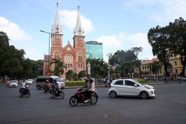 Notre Dame Katedrali. Dong Khoi bölgesi. Ho Chi Minh Şehri. Vietnam. 