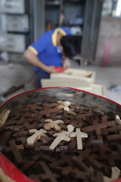 Abadía Cisterciense Nuestra Señora Monje Taller Carpintería Vietnam — Foto de Stock