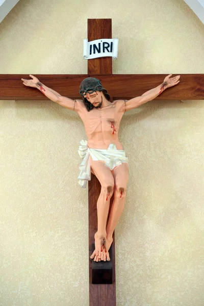 Dalat Cathedral Crucifix Jesus Cross Dalat Vietnam — Stock fotografie