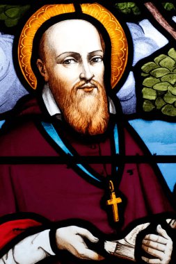 Lekeli cam pencere. Aziz Francis de Pazarlama. 