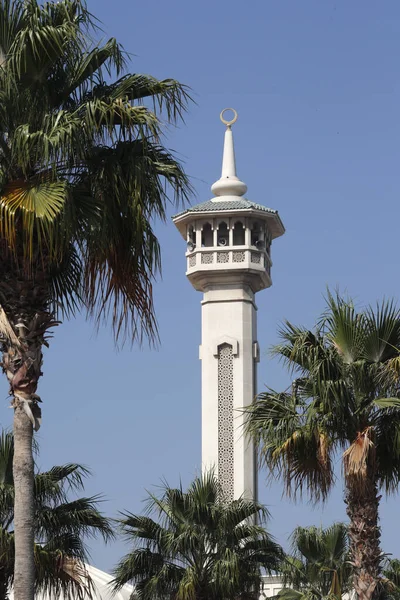 Farooq Moschee Das Minarett Dubai Vereinigte Arabische Emirate — Stockfoto