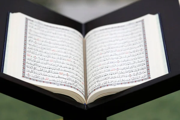 Camide Kuran okumak ve namaz kılmak için açılır. Dubai 'de. Birleşik Arap Emirlikleri