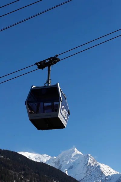 Französische Alpen Winter Saint Gervais Mont Blanc Dorf Berühmte Skistation — Stockfoto