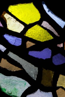  Notre Dame de Plaimpalais Kilisesi. Lekeli cam pencere. Fransa. 