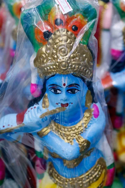 Statues Religieuses Hindoues Vendre Dans Une Boutique Spirituelle Figurine Seigneur — Photo