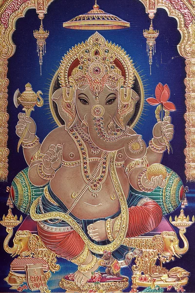 Ganesha Ganapati Elefante Dirigió Dios Hindú —  Fotos de Stock