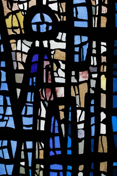 Die Kirche Notre Dame Plaimpalais Glasfenster — Stockfoto