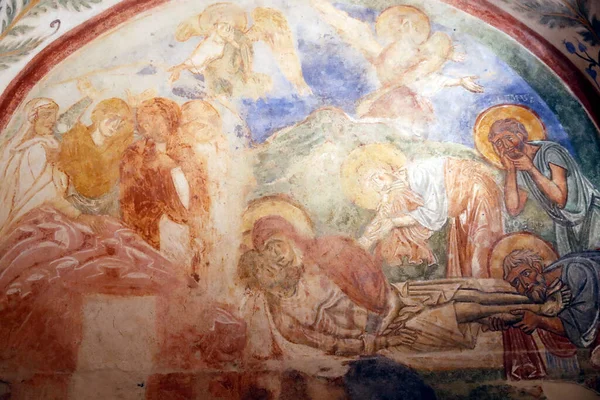 Patriarchal Basilica Aquileia Crypt Frescoes 12Th Century Italy — Stock Photo, Image