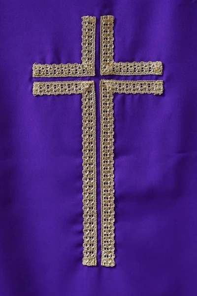 Výšivka Christian Cross Monterosso Mare Itálie — Stock fotografie