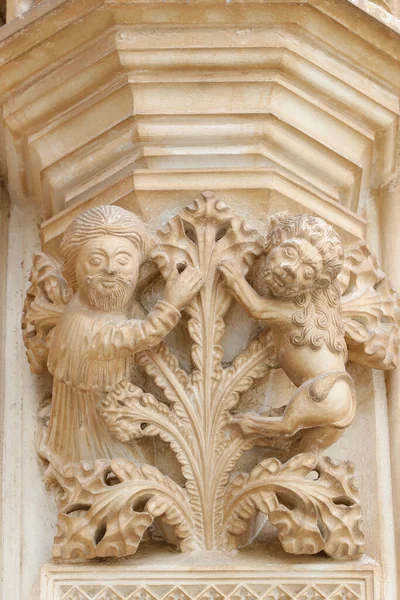 Batalha Monastery Late Gothic Architecture Intermingled Manueline Style Western Portal — Stock Photo, Image