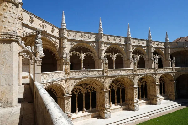 Monastère Jeronimos Monastère Hiéronymites Cloître Lisbonne Portugal — Photo