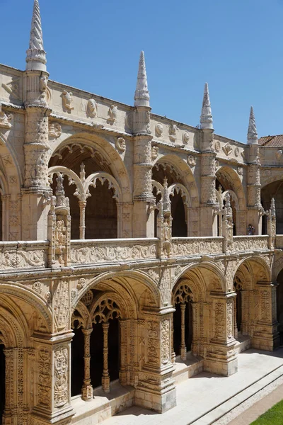 Mosteiro Dos Jerónimos Mosteiro Dos Hieronímites Claustro Lisboa Portugal — Fotografia de Stock