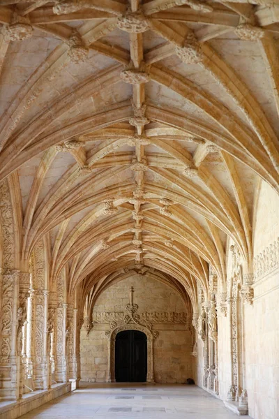 Mosteiro Dos Jerónimos Mosteiro Dos Hieronímites Claustro Lisboa Portugal — Fotografia de Stock