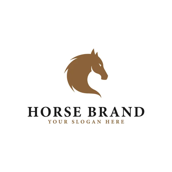 Projekt Logo Głowy Konia Nadaje Się Szablonu Logo — Wektor stockowy