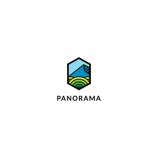 Logo Design Paysage Modèle Logo — Image vectorielle