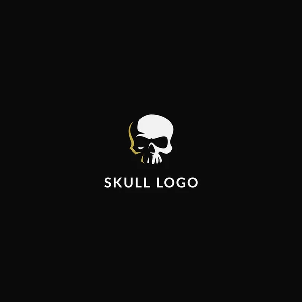 Дизайн Векторного Логотипа Черепа Шаблон Логотипа Лицензионные Стоковые Иллюстрации