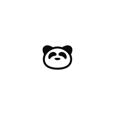 Panda logosu tasarımı. logo şablonu