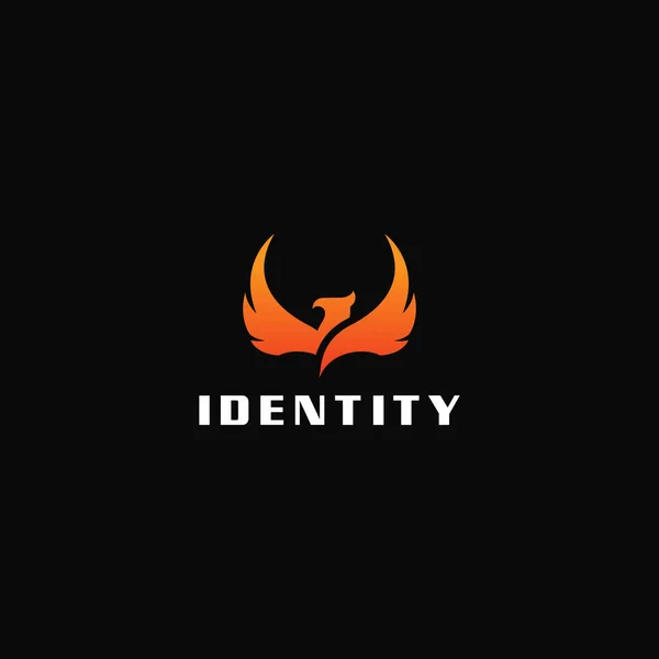 Modèle Logo Design Phoenix Logo — Image vectorielle