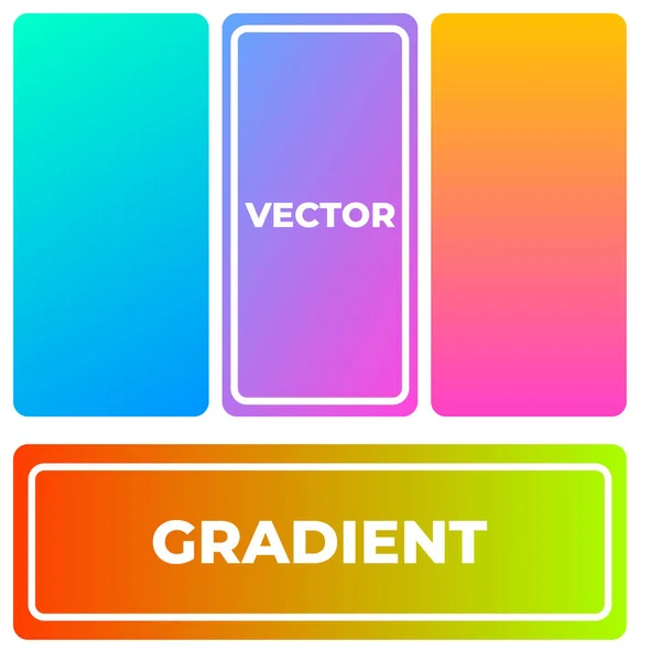 Gradient Hintergründe Eingestellt Dieses Set Können Sie Ihren Werken Verwenden — Stockvektor