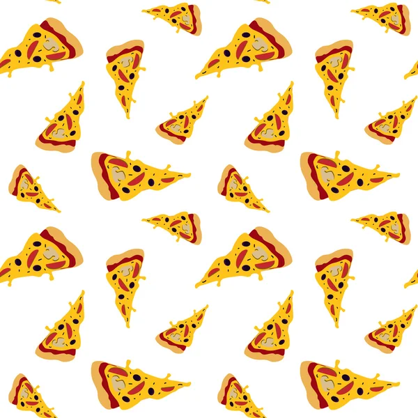 Pizza segmenten patroon Stockillustratie