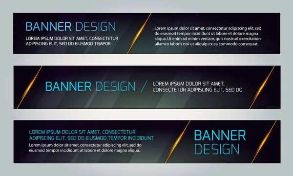 Abstracte Banners. Vector Eps10 achtergronden. — Stockvector