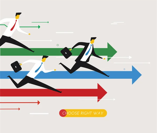 Hommes d'affaires en distillation — Image vectorielle