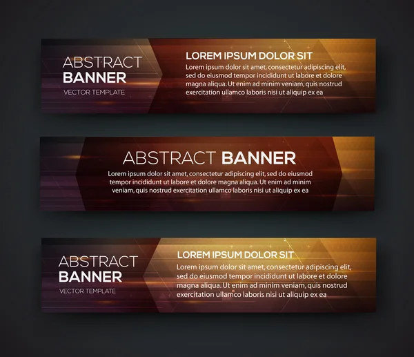 Diseño abstracto de banner — Archivo Imágenes Vectoriales