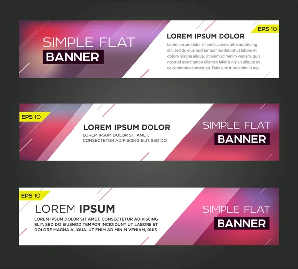 Diseño abstracto de banner — Vector de stock