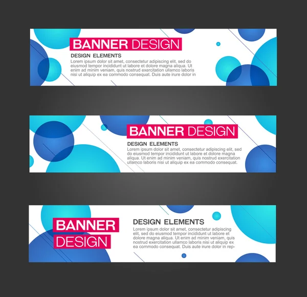 Diseño abstracto de banner — Vector de stock