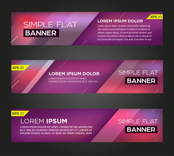 Ontwerp van de abstracte banner — Stockvector