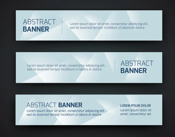 Diseño abstracto de banner — Vector de stock