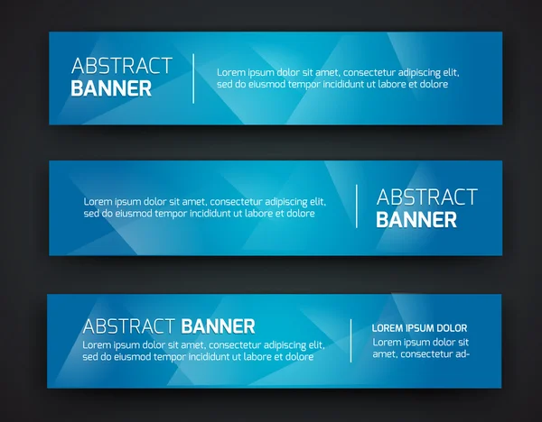 Abstraktní banner design — Stockový vektor