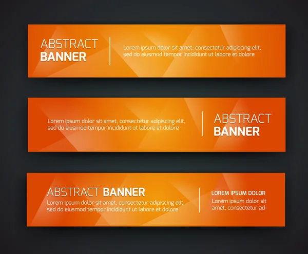 Abstraktní banner design — Stockový vektor