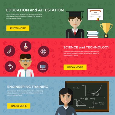 Eğitim ve bilim için Web Bannerlar