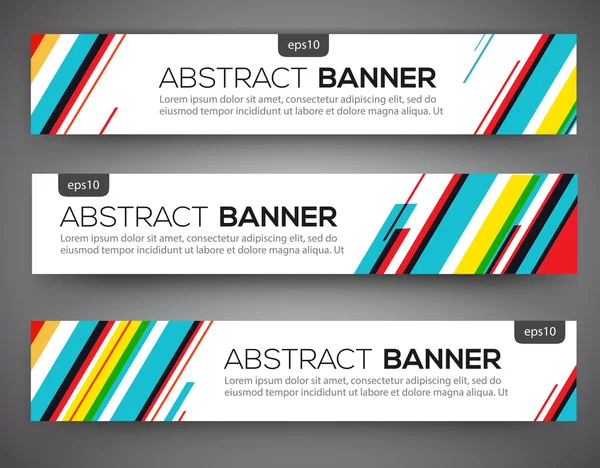 Diseño abstracto de banner — Vector de stock