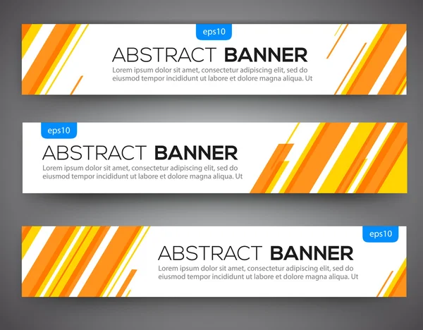 Diseño abstracto de banner — Vector de stock