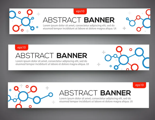 Ontwerp van de abstracte banner — Stockvector