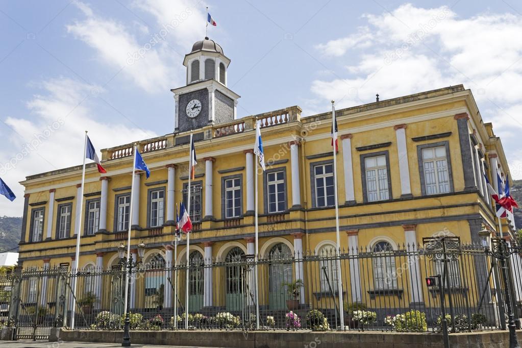 Town Hall in SaintDenis, Reunion ⬇ Stock Photo, Image by © ChrisPeen