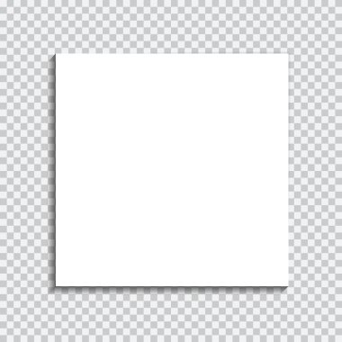 şeffaf gerçekçi kağıt gölge efektleri