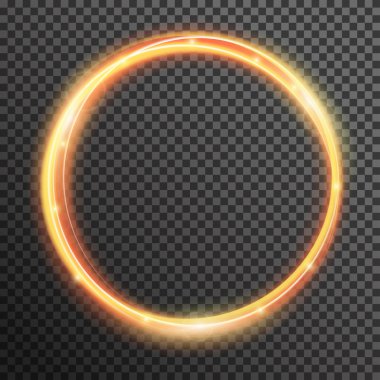 Vektör yangın ışıltı sarmal dalga satır parlak flaş ışıkları uçan ile