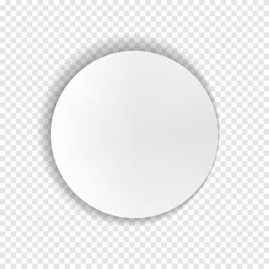 Şeffaf gerçekçi kağıt gölge boş