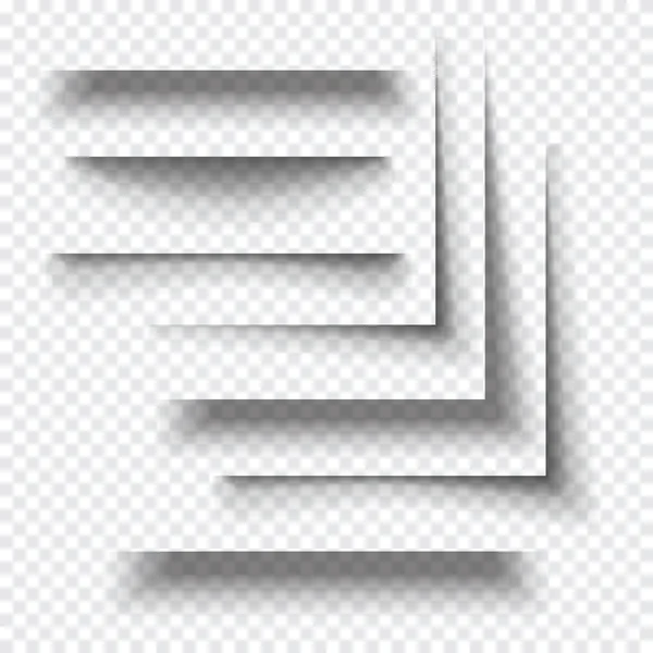 现实透明纸阴影效果 — 图库矢量图片