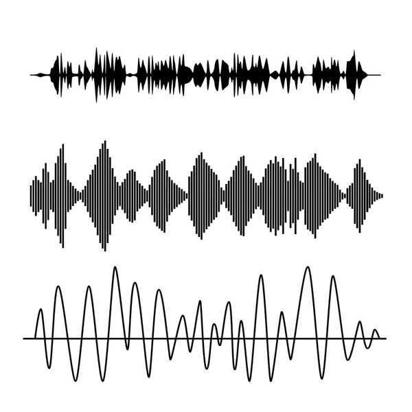 Ondas de sonido — Vector de stock