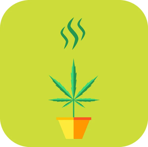 Icono de olor a marihuana — Vector de stock